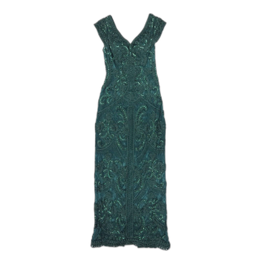 VINTAGE Sue Wong Bead Embellished Maxi Gown Romantic Feminine Ethereal Formal 4